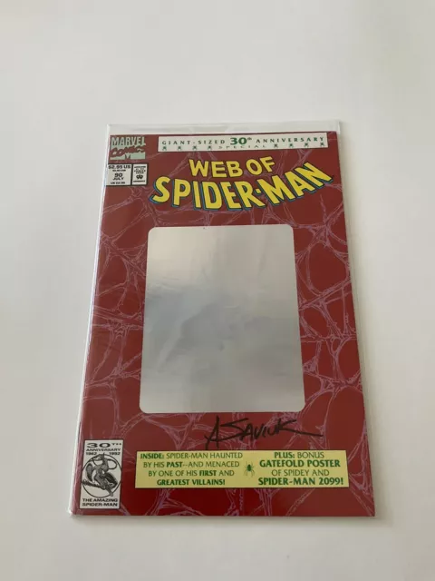 Web Of Spider-Man 90 Near Mint- 9.2 Signed Saviuk Marvel