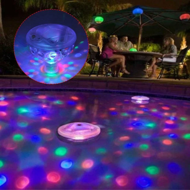 UNDERWATER LED FLOATING Disco Light Glow Show Swimming Pool Hot Tub Spa ...