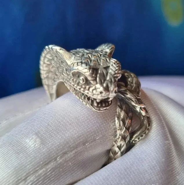 Bague Serpent Ensorcellement du Cobra  (Argent)
