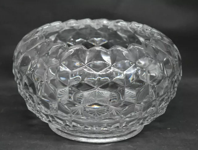 Vintage Fostoria Glass American Pattern Footed Cupped Bowl