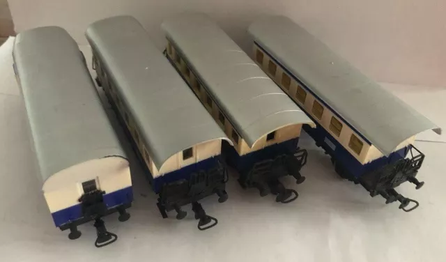 3/1 Personenwagen blau / beige Kleinbahn H0 mit 3 Stk. OVP gebraucht 2