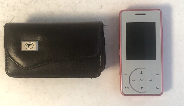 Vintage LG VX8500 Slide Phone w/ Cell Armor Leather Case Pink Red Cellphone Cell