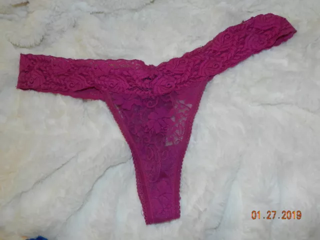 Vintage Frederick’s Of Hollywood Lace Thong HOT PINK Sz XL