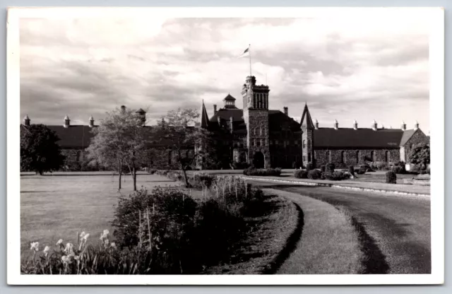 Marquette Michigan~Branch Prison~Administration Bldg Front Entrance~1950s RPPC