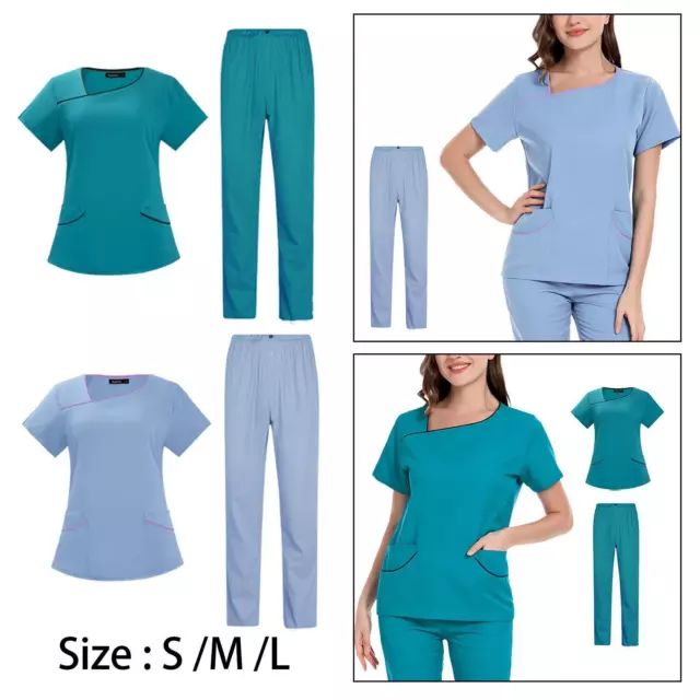 Nursing Scrubs for Women Set Work Clothing for Pet Groomer Skin Manage