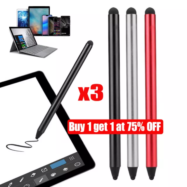 x3 Touch Screen Stylus Pens for iPhone iPad Tablet Samsung Android Phone