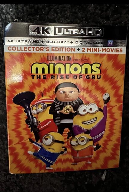 MINIONS THE RISE Of Gru Usa 4K Uhd Blu Ray New With Slipcase $23.37