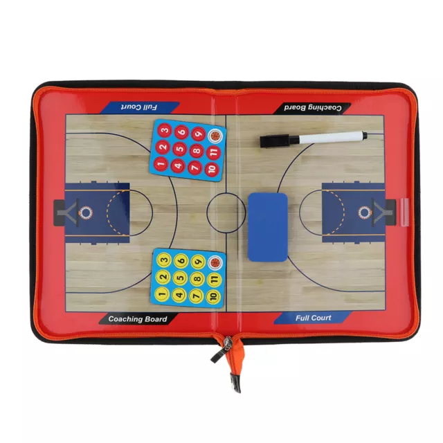 Magnetic Basketball Coaching Board Foldable Strategy Clipboard Training Aids