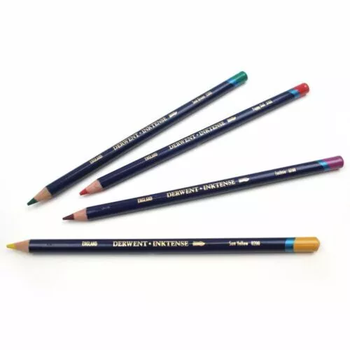 Derwent Inktense Lápices, Simple Surtido Vibrante Soluble en Agua Colores