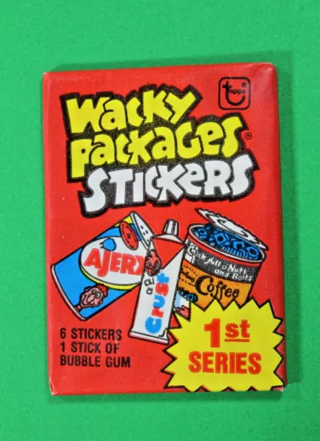 1979 Topps Wacky Packages Stickers 1st Series Sealed Wax Pack 6 Stickers