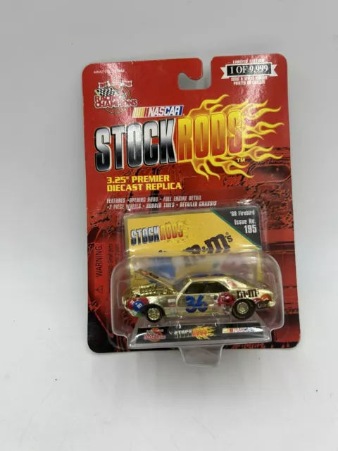 #36 Ernie Irvan M&M's 68 Firebird 195 Stock Rods GOLD Racing Champions 99 1:64 O