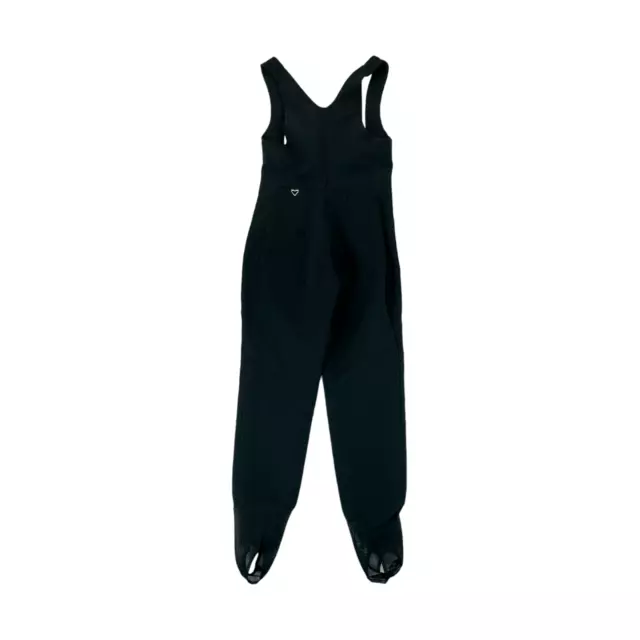 Obermeyer Vintage Black Overall One Piece Bib Stirrup Snow Suit Size 10R Women's 2