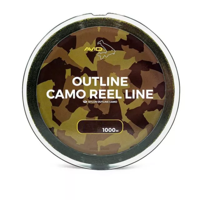 Avid Carp Outline Camo Reel Fishing Line 1000m