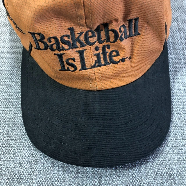 Vintage Big Ball Sports Mens Hat Cap One Size Brown Snapback Basketball is Life