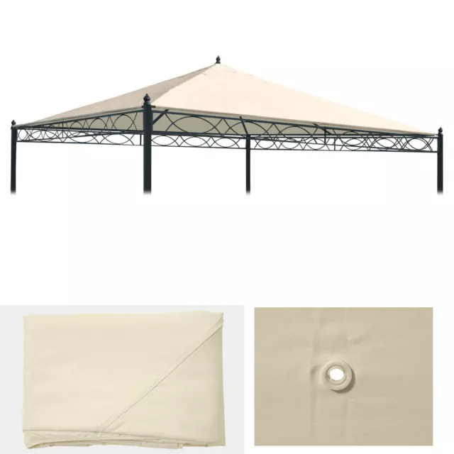 Ersatzbezug für Dach Pavillon Pergola Cadiz 3x3m, creme