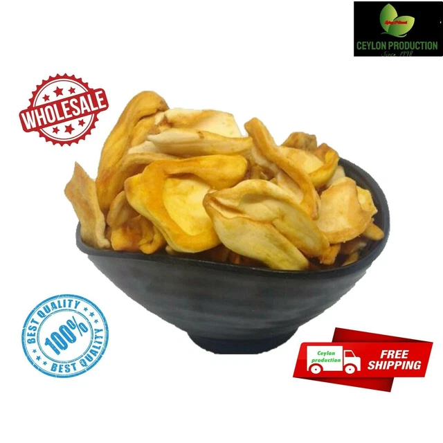 100% Bio getrocknete Jackfruchtscheiben Waraka Naturreines Premium-Qualität...