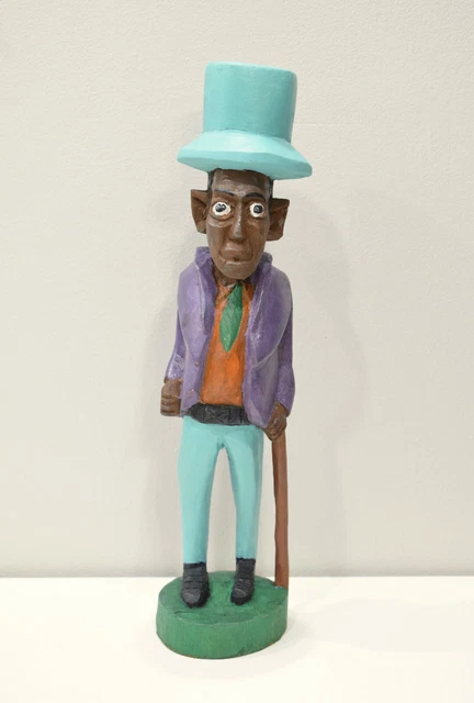 African Statue Colonial Male West African Wood Colonial Figure