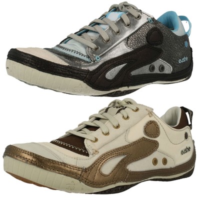 Argent Lacet Cuir Cushe Baskets Boutique sneak Femmes Blanc 