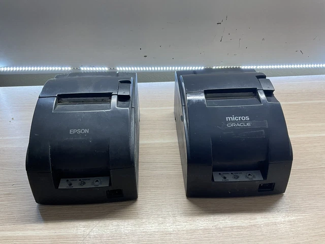 Epson TM-U220B Receipt Printer/ LOT OF 2 / FOR PARTS / JUA157