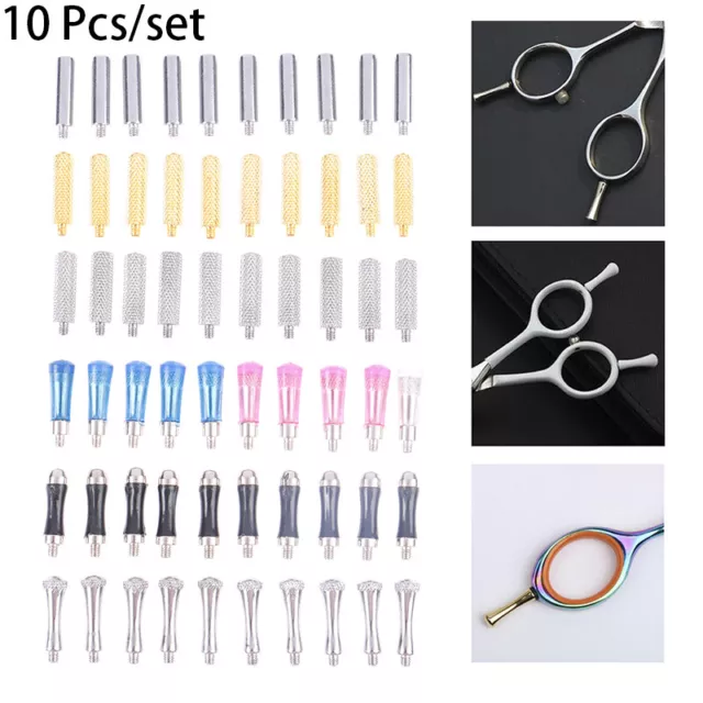 10Pcs Hairstyling Removable Finger Rest Scissors Shear Scissor Parts Accessor*_*