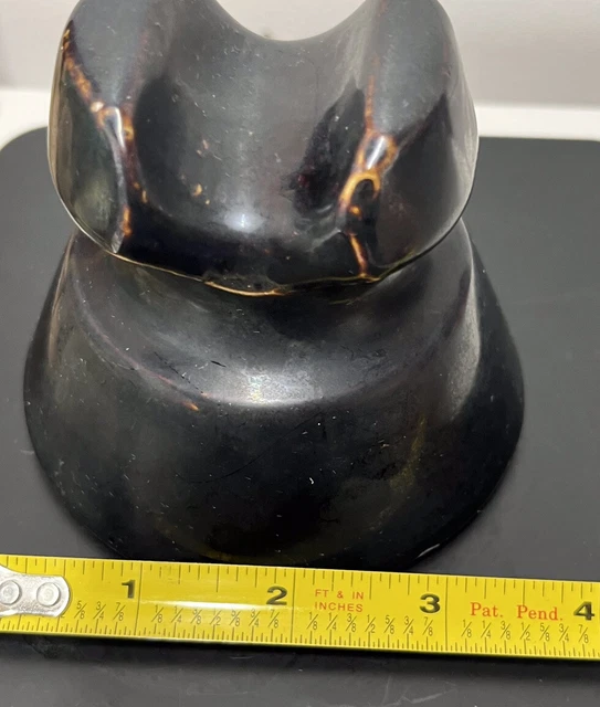 Antique Porcelain Electrical Insulator, High Voltage, Deep Brown/Black 14
