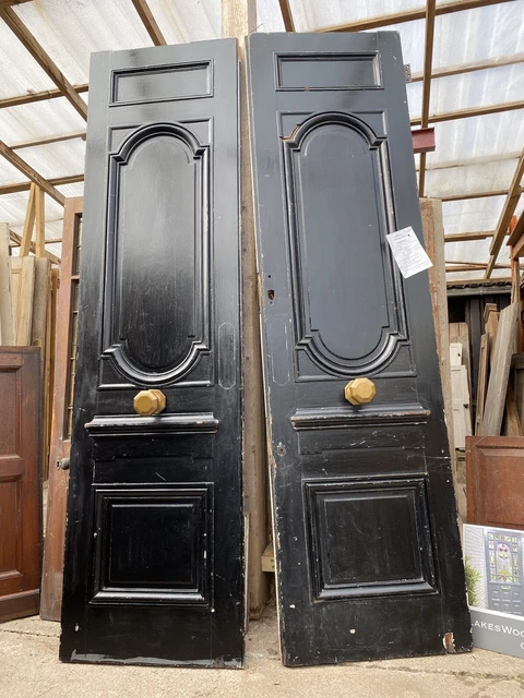 ANTIQUE DOORS HUGE PAIR of MANOR HOUSE - DOUBLE PERIOD FRONT ENTRANCE