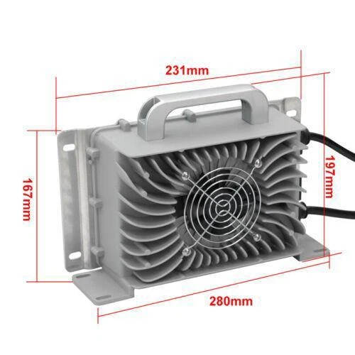 48V 20A 120Vac Solar Marine Waterproof LiFePO4 Lithium Battery Charger USA