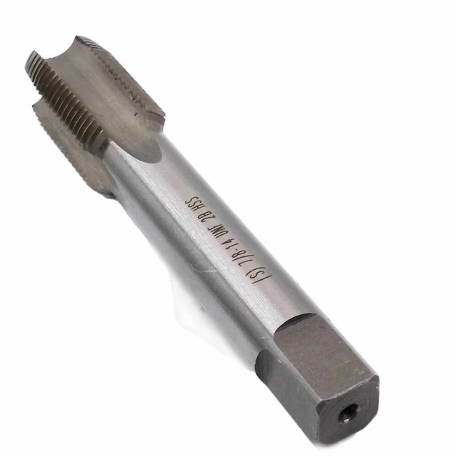 1 Pcs High Speed Steel 7/8-14 UNF Right Hand Thread Tap Straight Groove Design