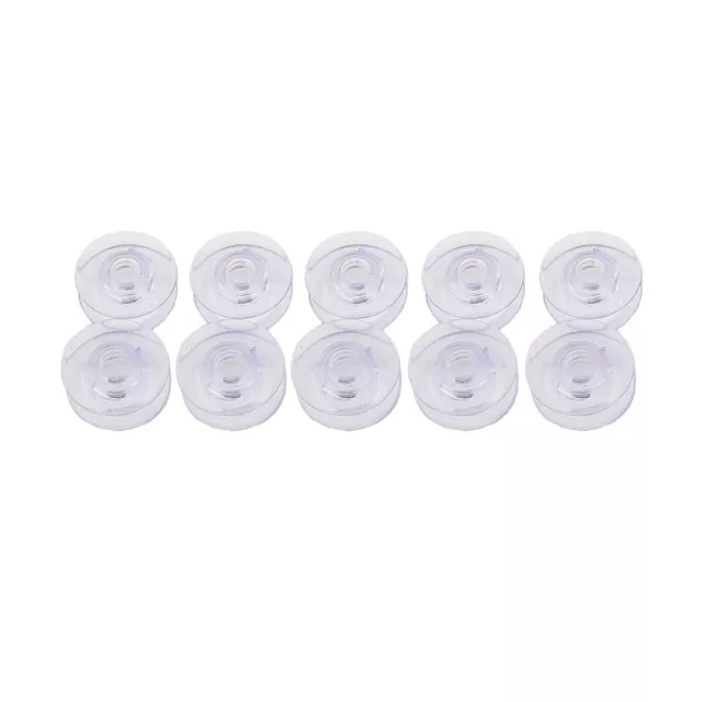 10 X Husqvarna Viking BOBBINS Sewing Machines Clear Concave # 4120975-45 (UK)