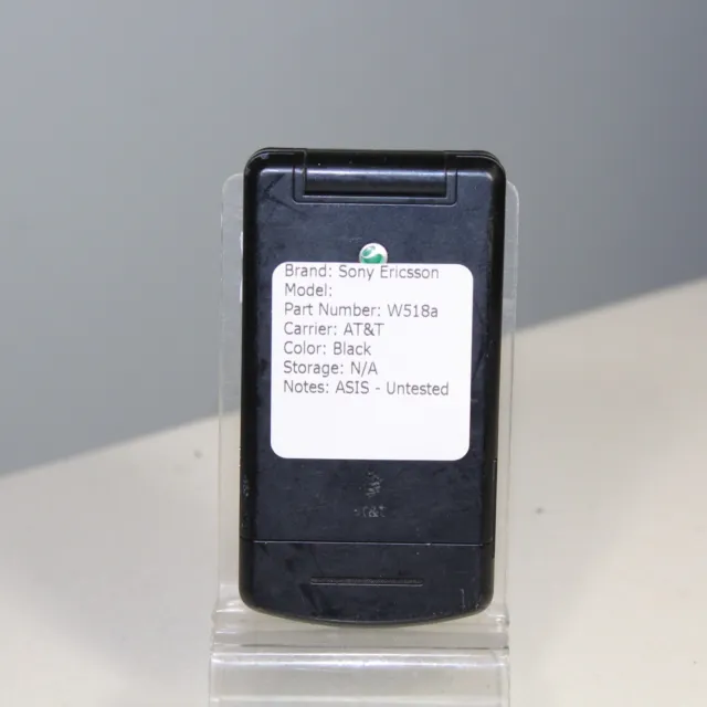 Sony Ericsson W518a AT&T Black - ASIS (JX-1458) V2-3B