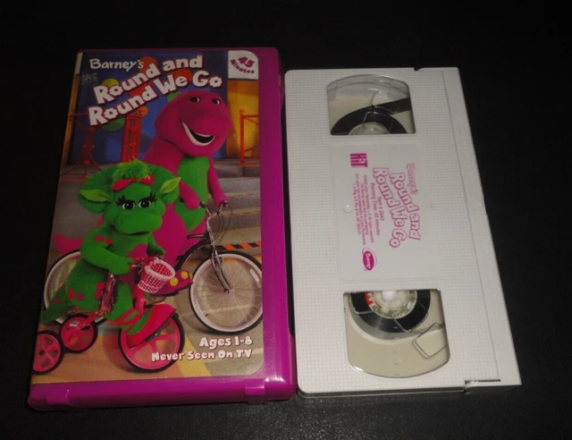 BARNEY : BARNEY'S Round And Round We Go (VHS, 2002) Purple Dinosaur ...