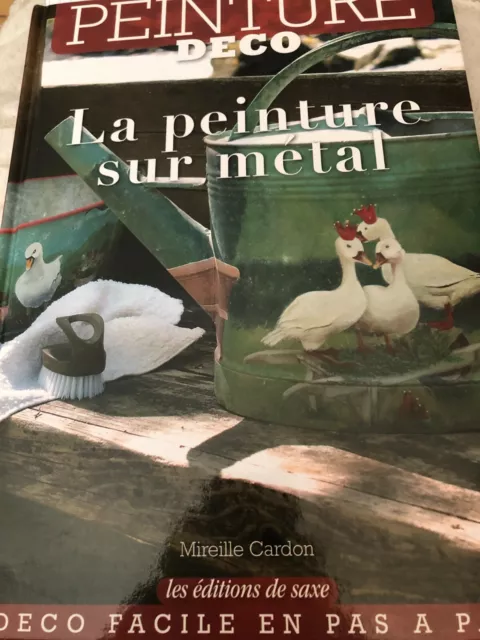 livre neuf, peinture déco sur métal, loisirs créatifs