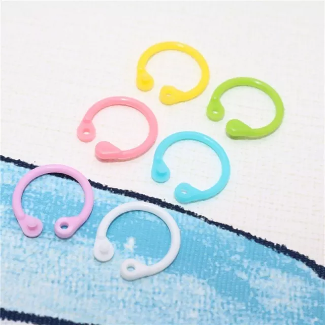 30Pcs Plastic Binder Ring Multi Function Loose Paper Notebook Binding Materials 3