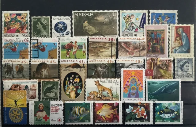 i lotto francobolli Australia da svuotamento album Nice lot of used stamps LOOK