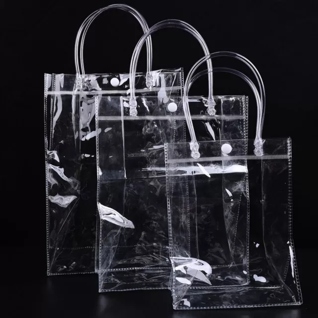 PVC Sacs à provisions Transparent Sacs en plastique cosmétiques