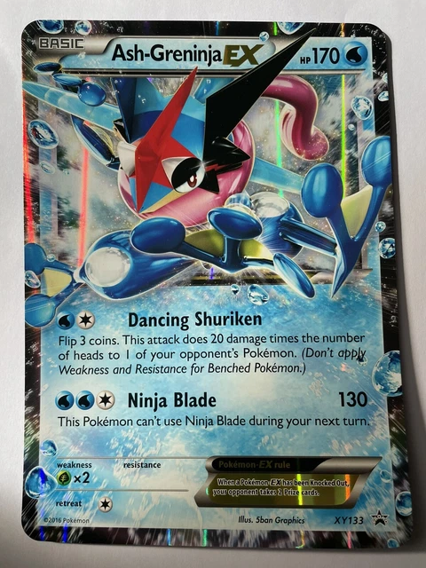 CARTE POKÉMON ASH-GRENINJA EX XY133 Jumbo Black Star Anglais NEUF EUR ...