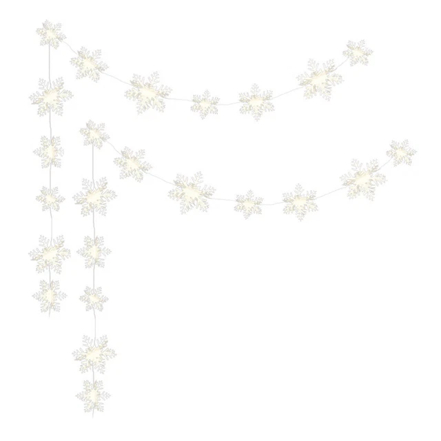 12 Pcs Weihnachten Hängende Schneeflocke Krippendekoration Schneeflocke-Banner
