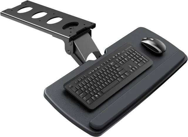 HUANUO Keyboard Tray Under Desk, 360 Adjustable Ergonomic Sliding Keyboard