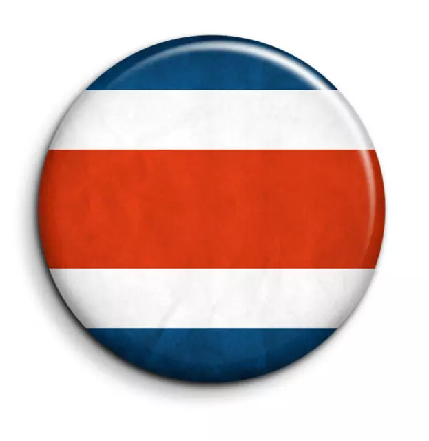 Culture Drapeau Costa Rica - Badge Epingle 38mm Button Pin