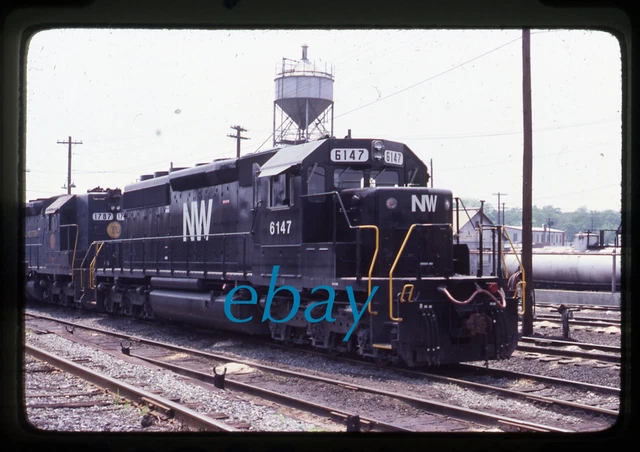 Orig Slide Norfolk And Western N&W NW #6147 SD40-2 1978