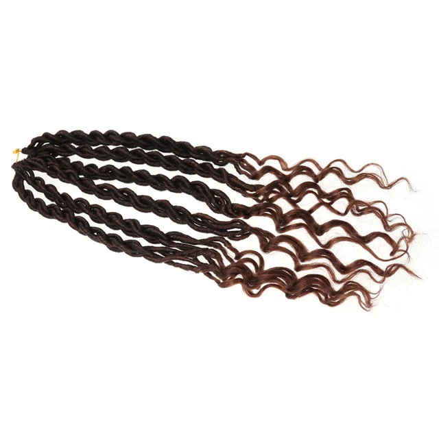 20 pulgadas Curly Facus Locks peluca sintética rizada