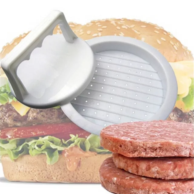 Plastic Burger Press Hamburger Meat Beef Grill Cooking Maker Kitchen Mold D*oa