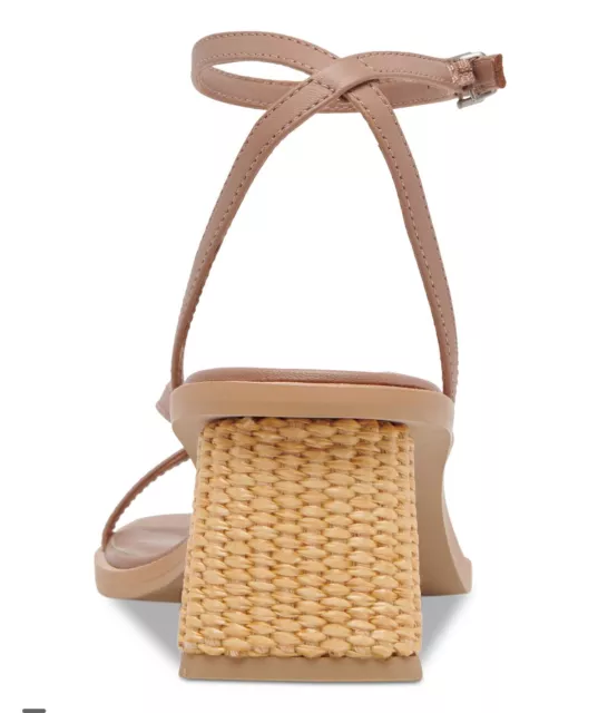 DOLCE VITA BANITA Strappy Block Heel Sandals “Cafe Leather” Size 8.5 # ...