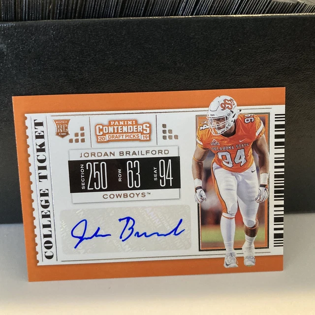 2019 Panini Contenders Draft Picks - College Ticket #283 Jordan Brailford...