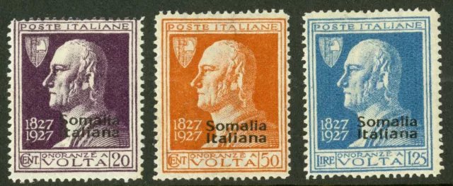 Somalia   1927   Scott # 97-99    Mint Hinged Set