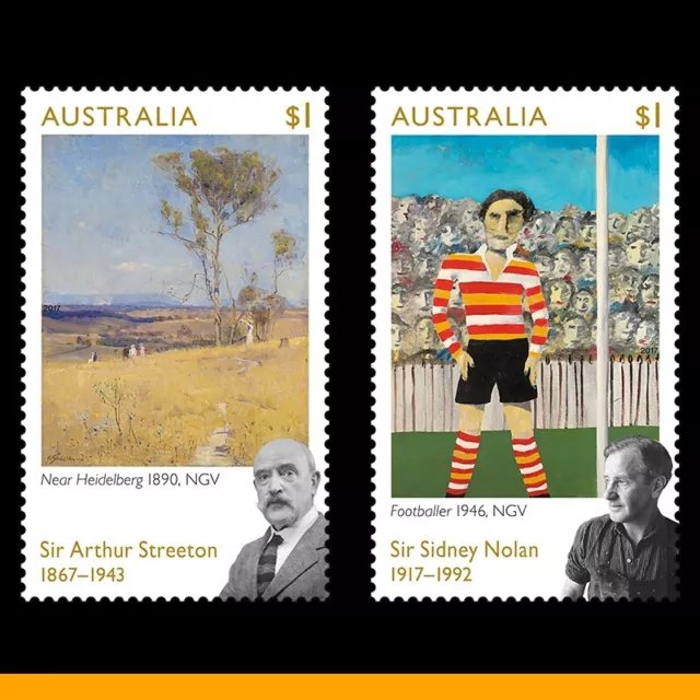 2017 Streeton & Nolan Set of 2 Stamps MUH