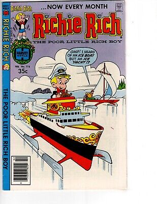 RICHIE RICH #175 Comic Book 1979 HARVEY VF Bronze Age