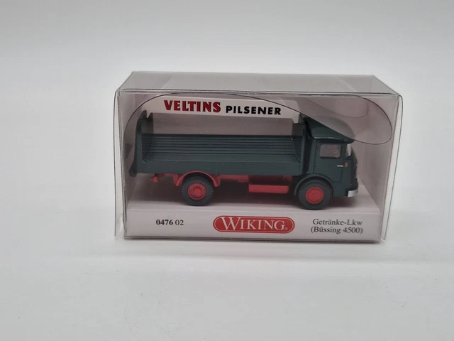 Wiking 047602 H0 Buessing Getränke-Lkw – Modellauto Im Maßstab 1:87, Detailliert, Für Modellbahn & Sammler