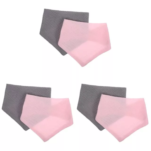6 pcs Baby Triangle Bibs Baby Bandana Toddler Drool Bibs For Drooling And