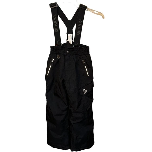 Kids Gerry Ski/Snow Bibs Black Size Small (7/8)